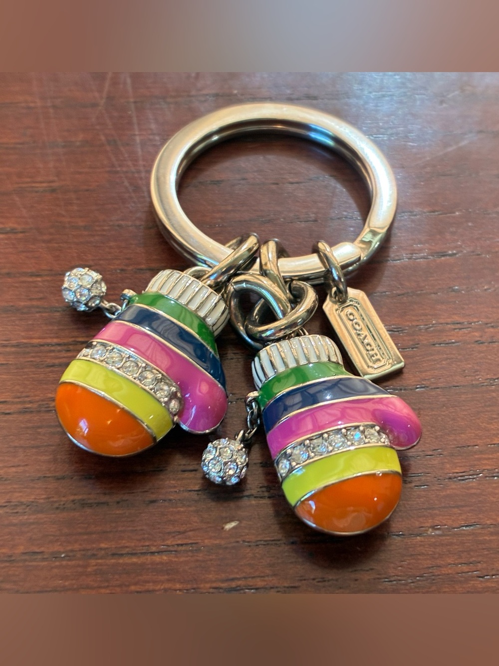 Coach Legacy Mittens Key Charm